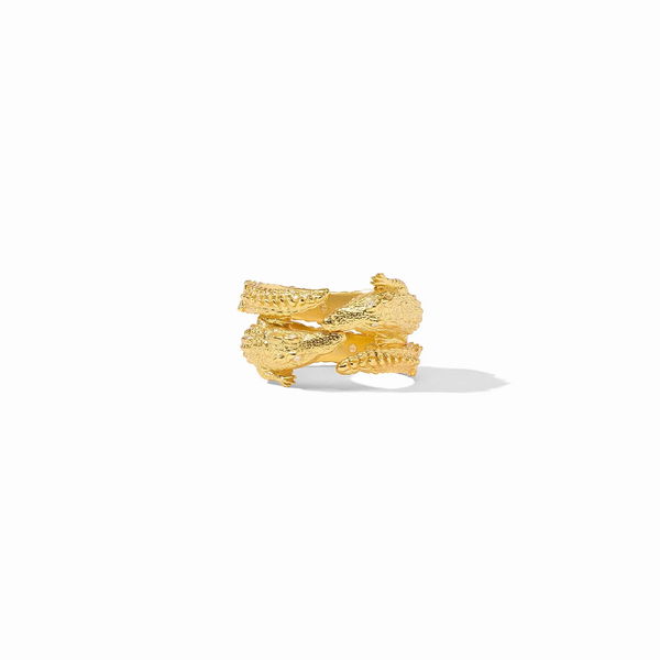 Closeup photo of Alligator Duet Ring