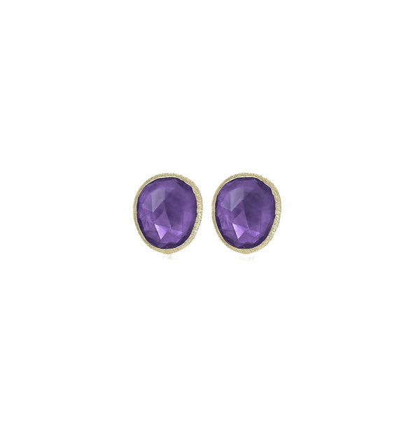 Closeup photo of SHADE Earrings in Silver. 18k Gold Vermeil