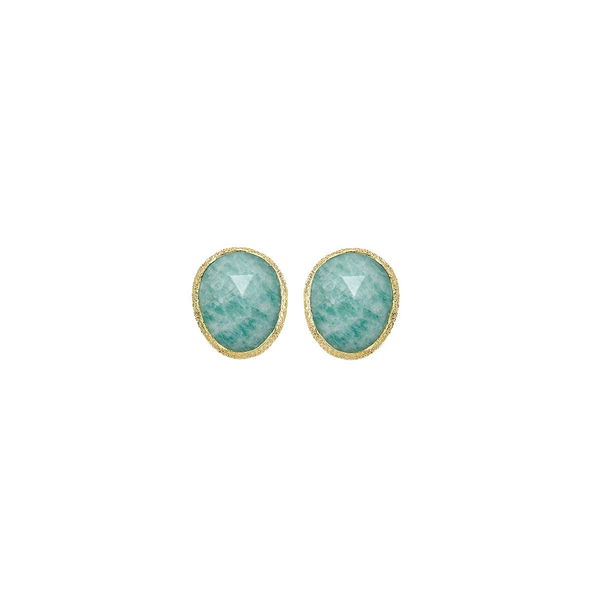 Closeup photo of SHADE Earrings in Silver. 18k Gold Vermeil