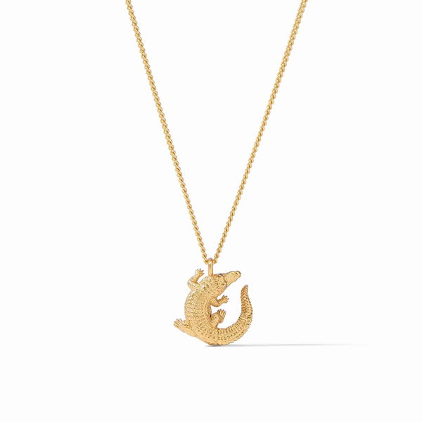 Closeup photo of Alligator Solitaire Necklace