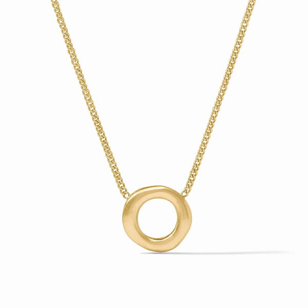 Closeup photo of Wave Circle Delicate Necklace