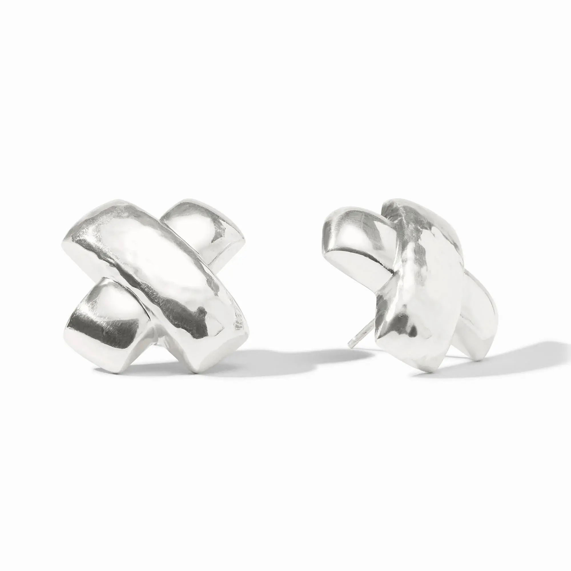 Pure silver plate (tarnish-free)Length: 0.6 inchesPost for pierced earsIncludes pure silver plated earring backs CATALINA X STUD EARRING SILVER