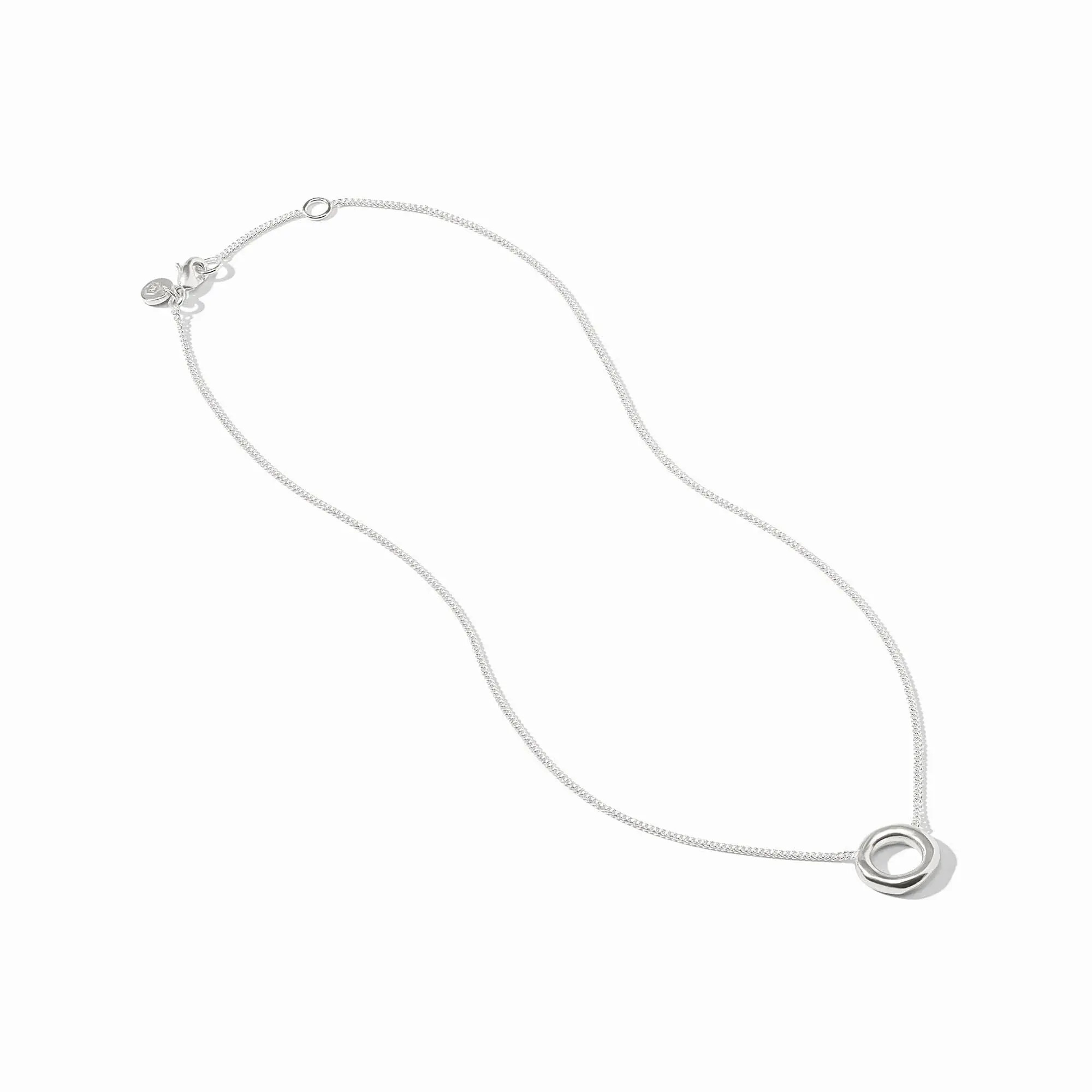 Wave Circle Delicate Necklace