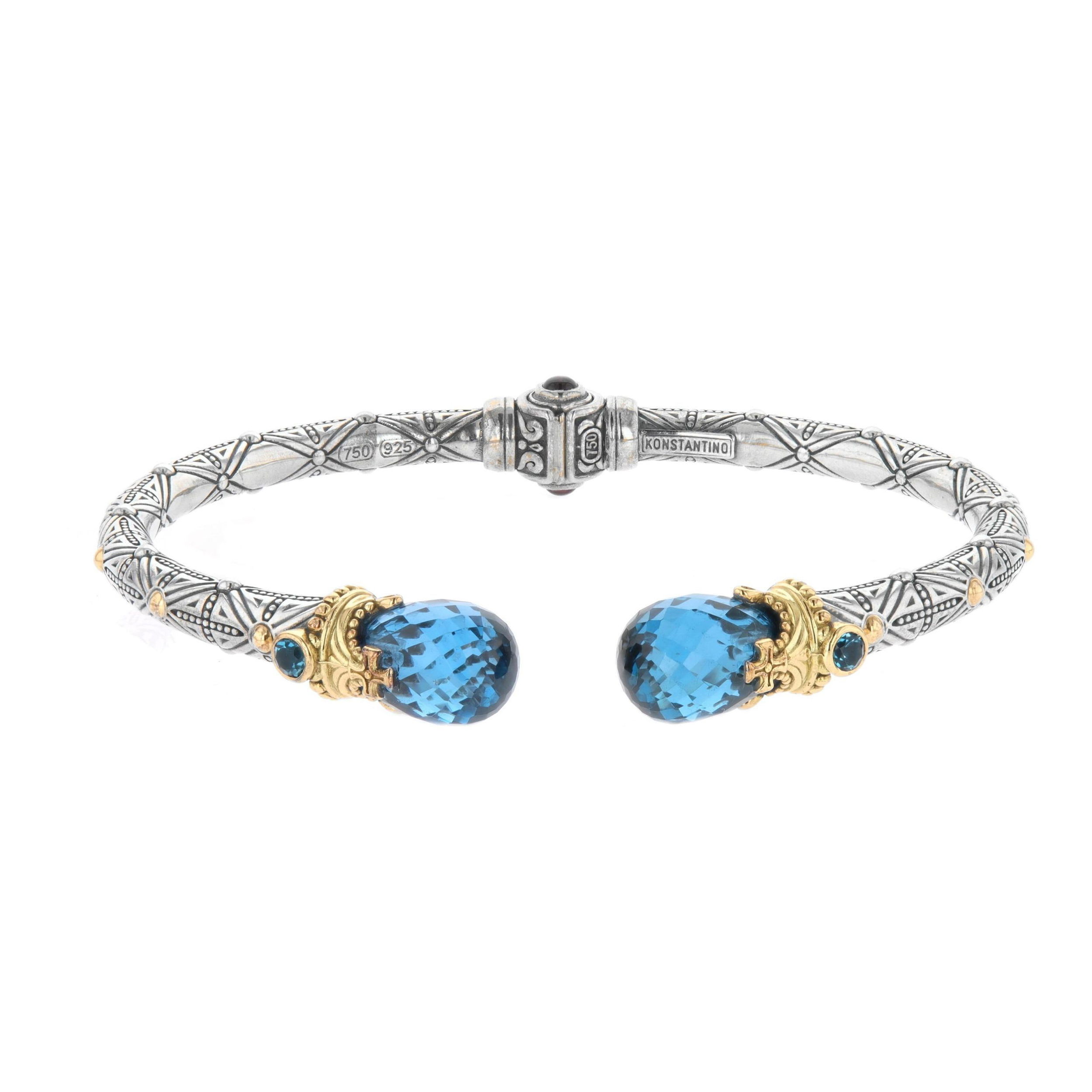 Sterling Silver & 18k Gold Bracelet