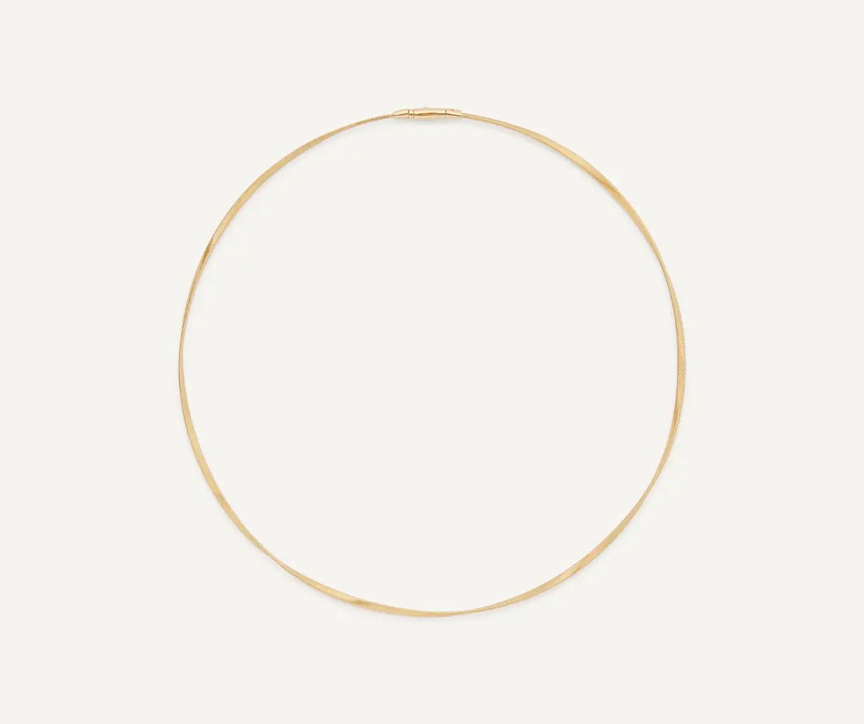 18K Yellow Gold Twisted Coil Necklace