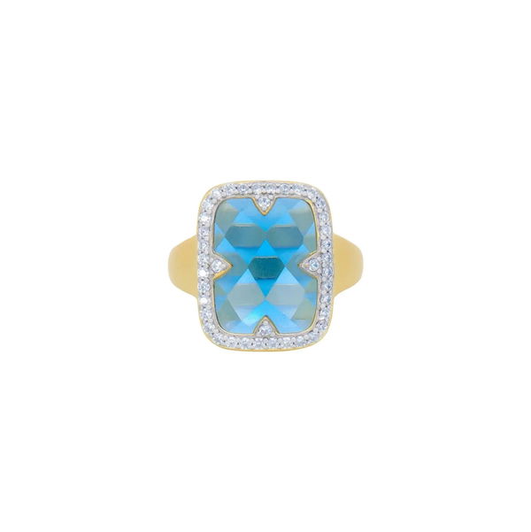 Closeup photo of Coastal Hues Cocktail Ring
