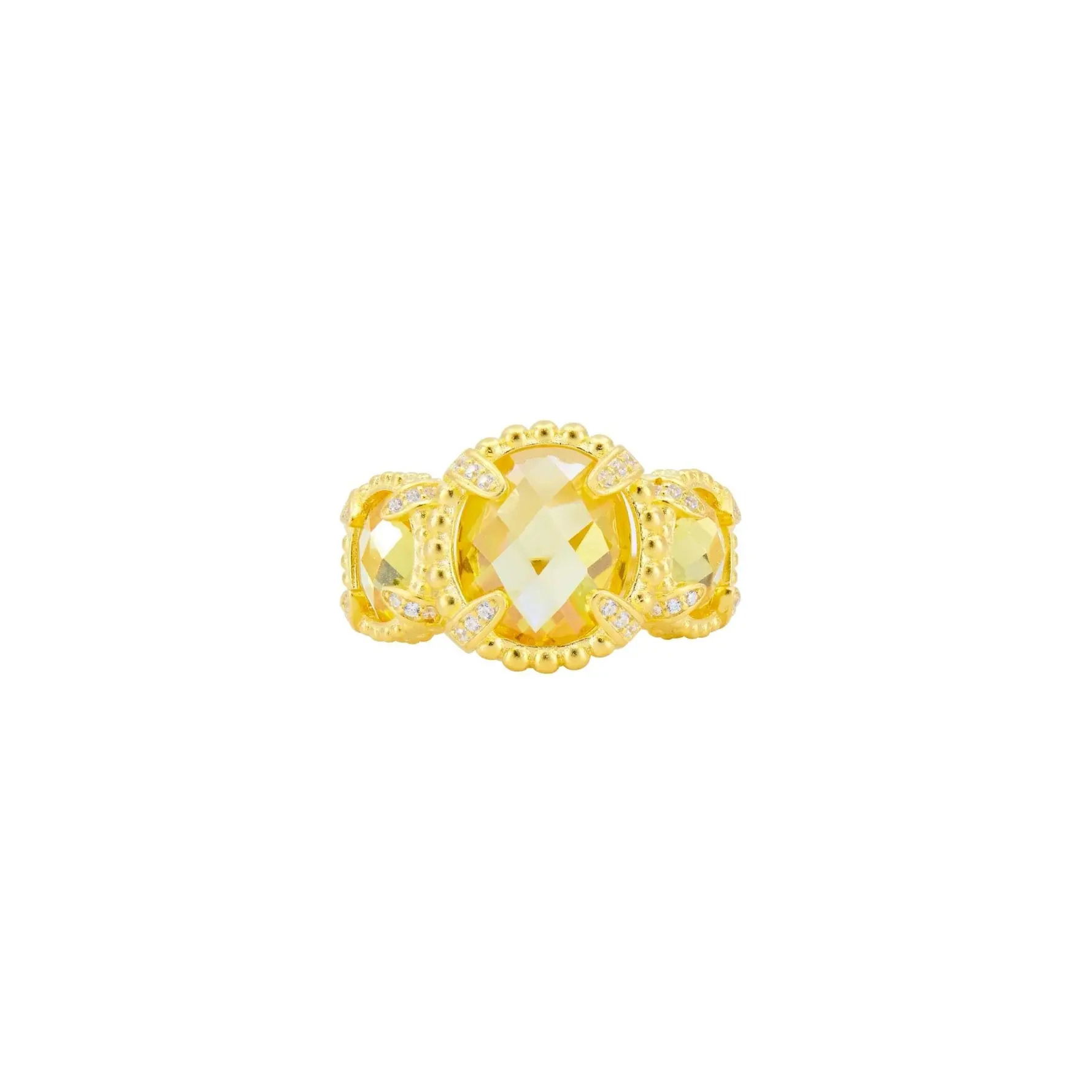 Brooklyn Canary Glow Cocktail Ring