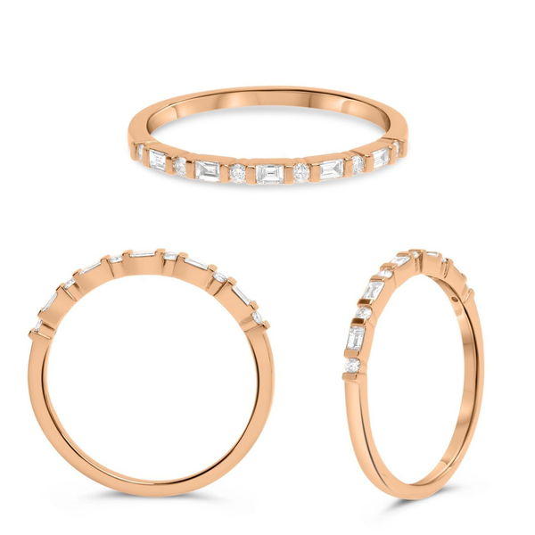 Closeup photo of 14kr .18ct Diamond Band