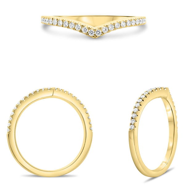 Closeup photo of 14ky .18ct Diamond Band