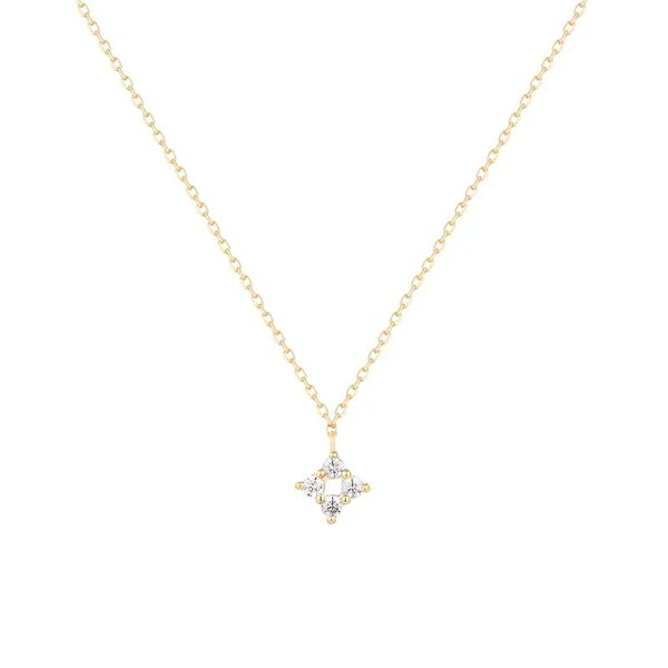 Closeup photo of LEANNE | Natural Diamond Drop Necklace