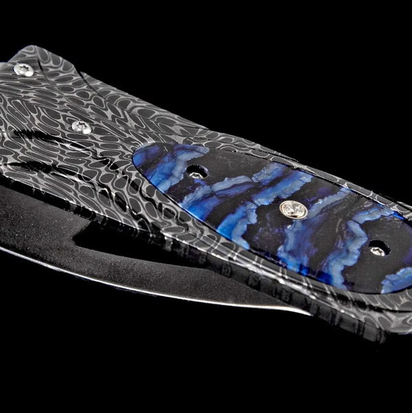 Closeup photo of Zurich Blue Cache Money Clip