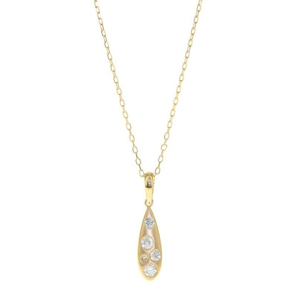 Closeup photo of 14k Yellow Gold .14ct Diamond Necklace