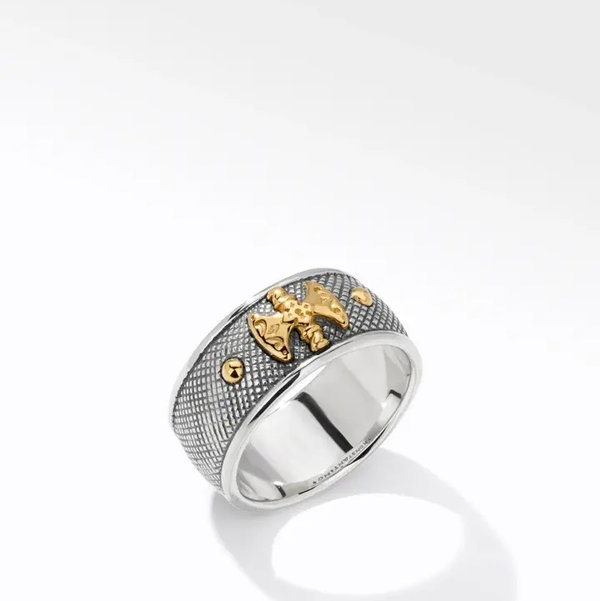 Closeup photo of Axe Band Ring