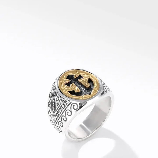 Closeup photo of Mandraki Anchor Ring