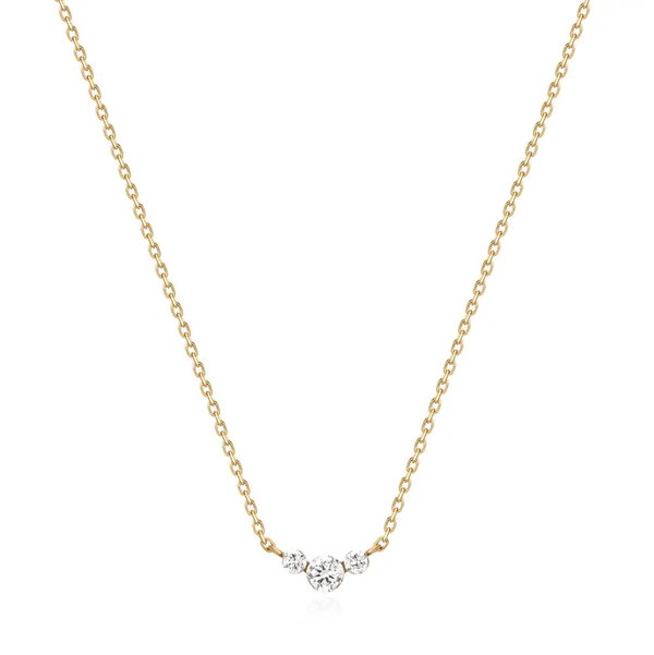 Closeup photo of Trio Lab Grown Diamond Necklace - .50ct