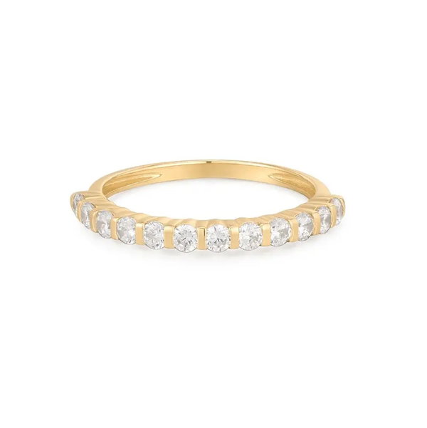 Closeup photo of Lab Grown Diamond Half Eternity Band - .48ct