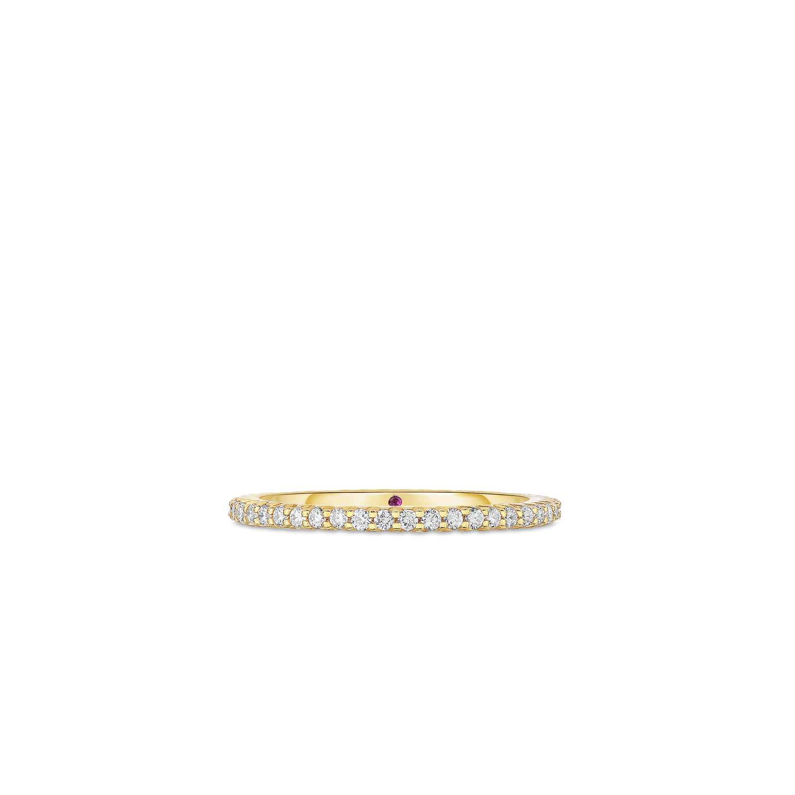 18K Gold Pave Eternity Band