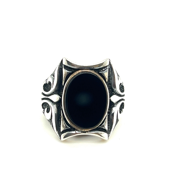 Closeup photo of Sterling Silver Men’s Ring