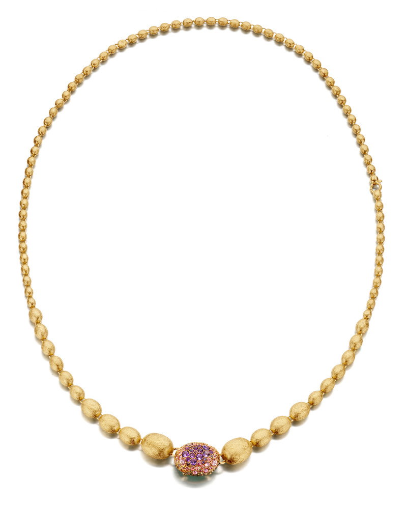 Dancing In The Rain Reverse Necklace Blue Green
