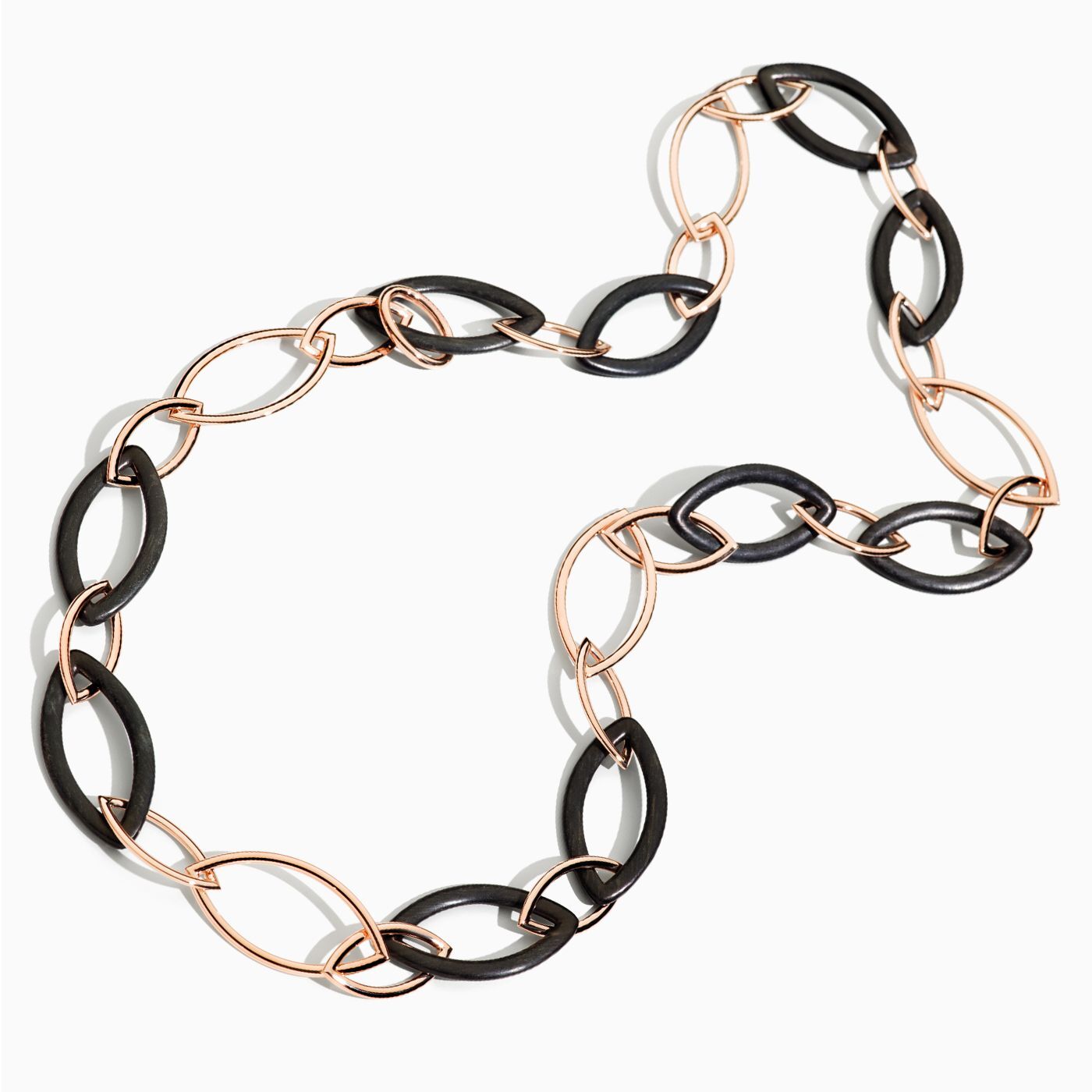 Chain Rose Gold Ebony With Clasp