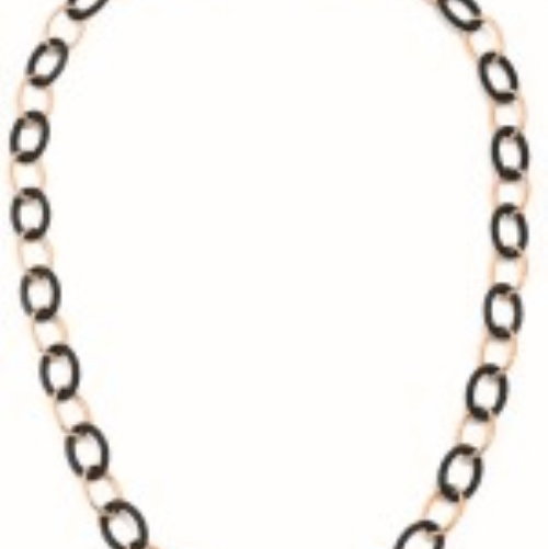 Closeup photo of Link Polvere necklace