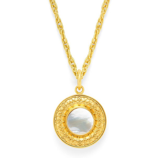 Closeup photo of Sofia Gold Pendant