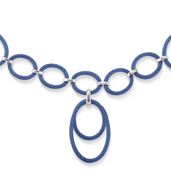 Closeup photo of Interlocking Drop Cable Necklace