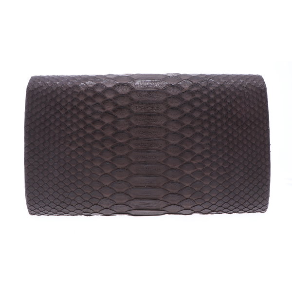Closeup photo of Large Grey Python Clutch