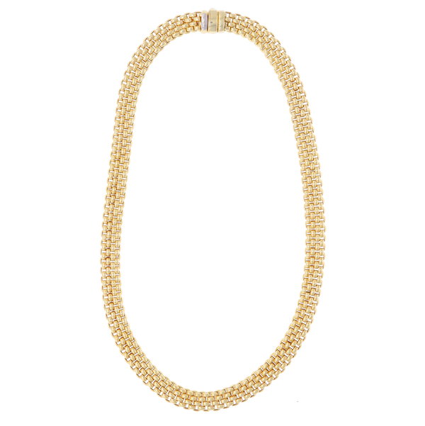 Closeup photo of Estate Fope Woven Necklace