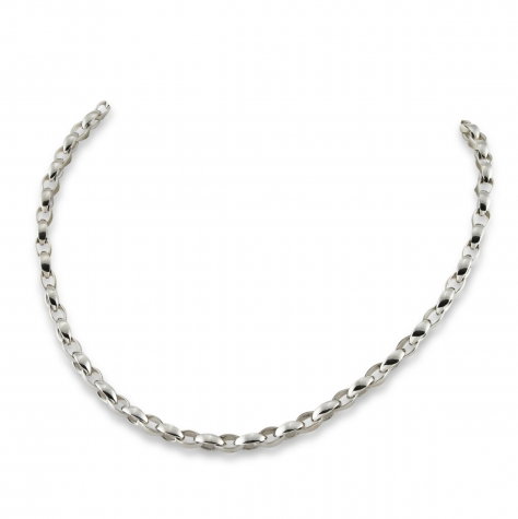 Closeup photo of Oval Chain Link Necklace