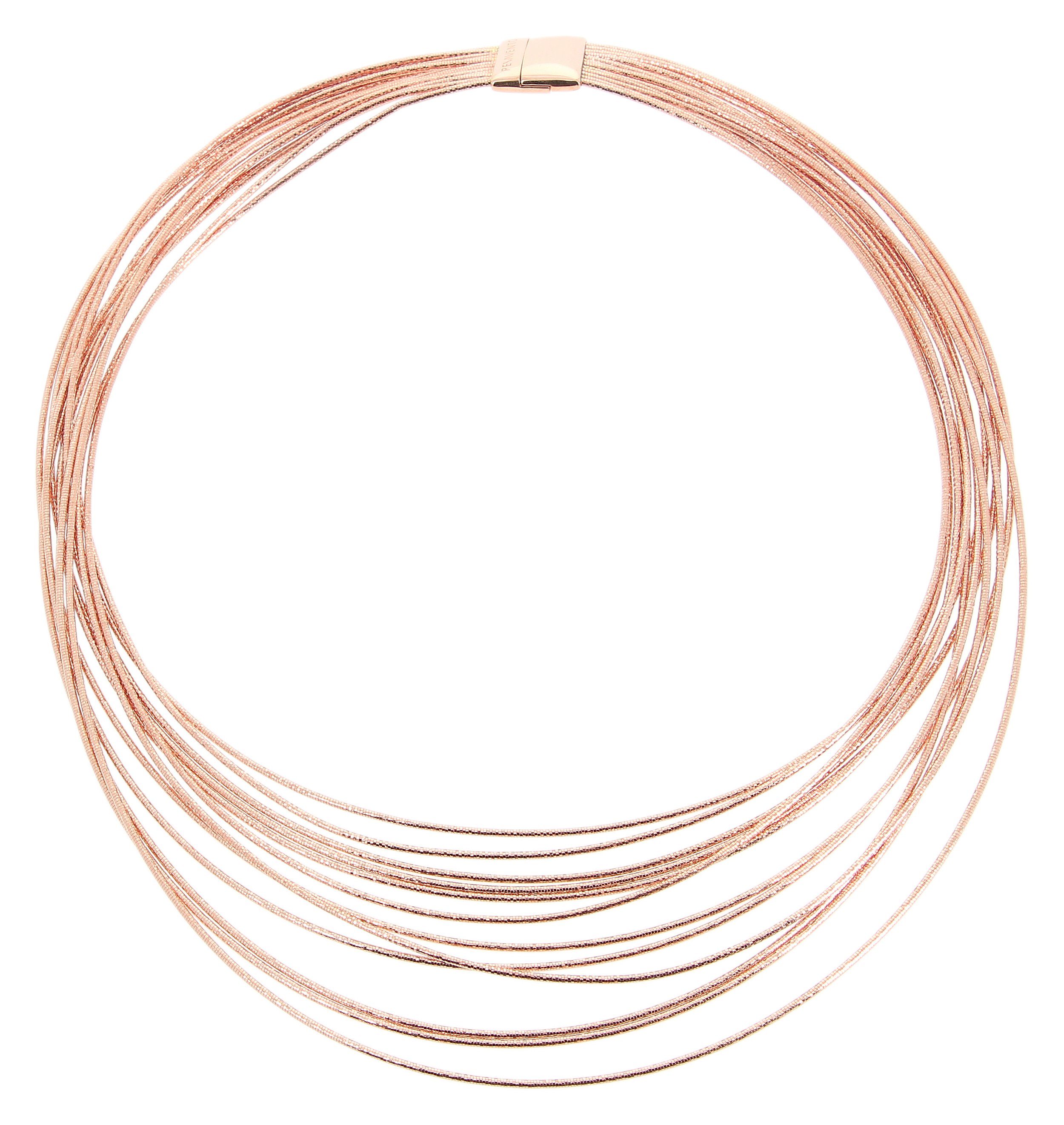 DNA Spring Medium Bib Necklace - 18k Rose Vermeil