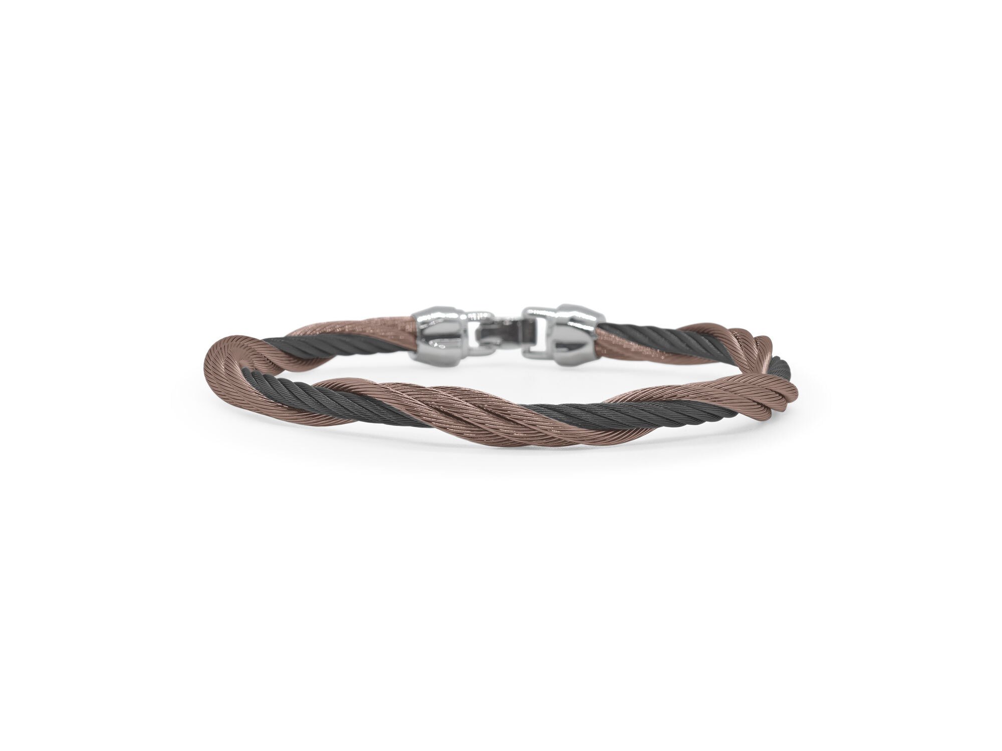 Black & Bronze Cable Modern Twist Bracelet