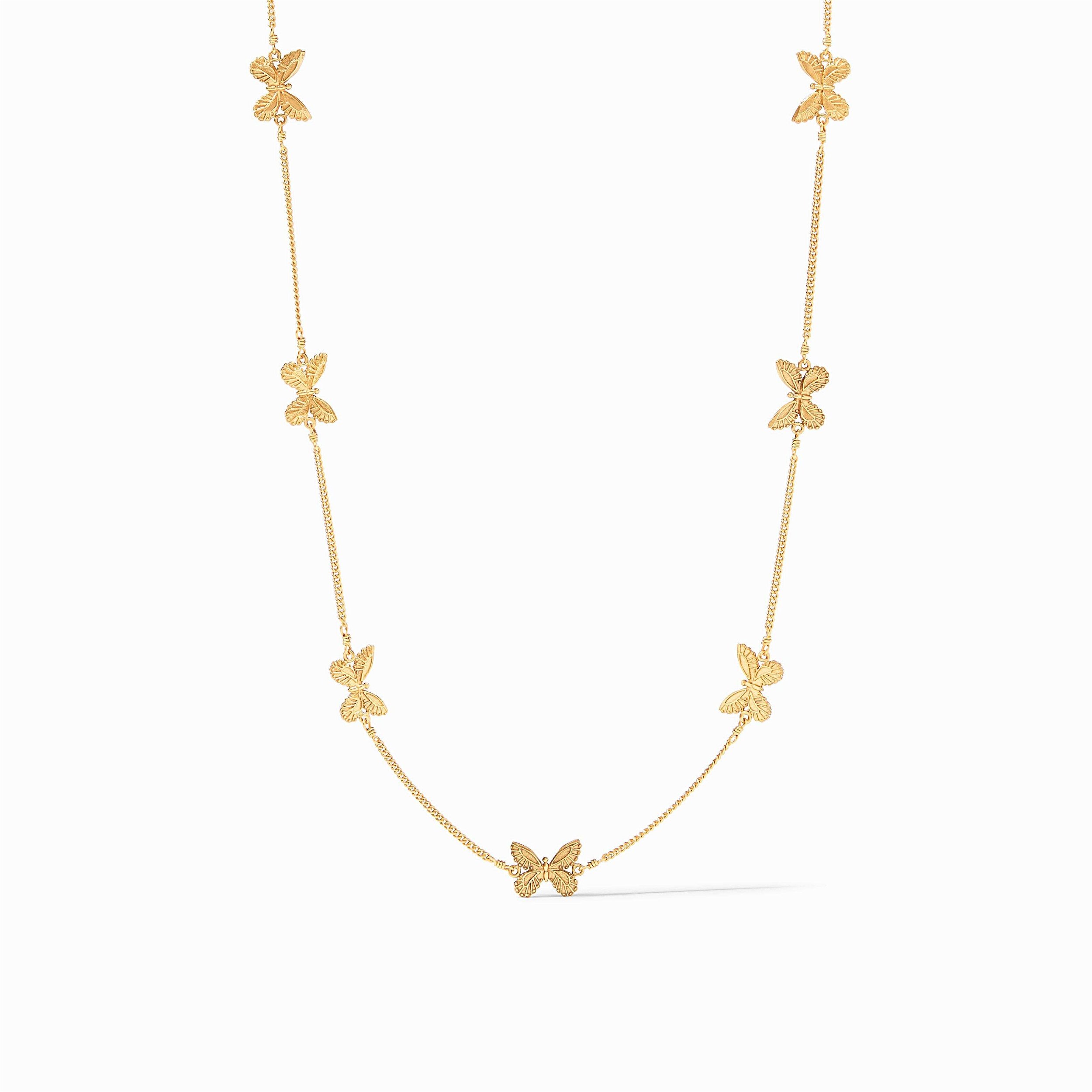 Butterfly Delicate Station Necklace