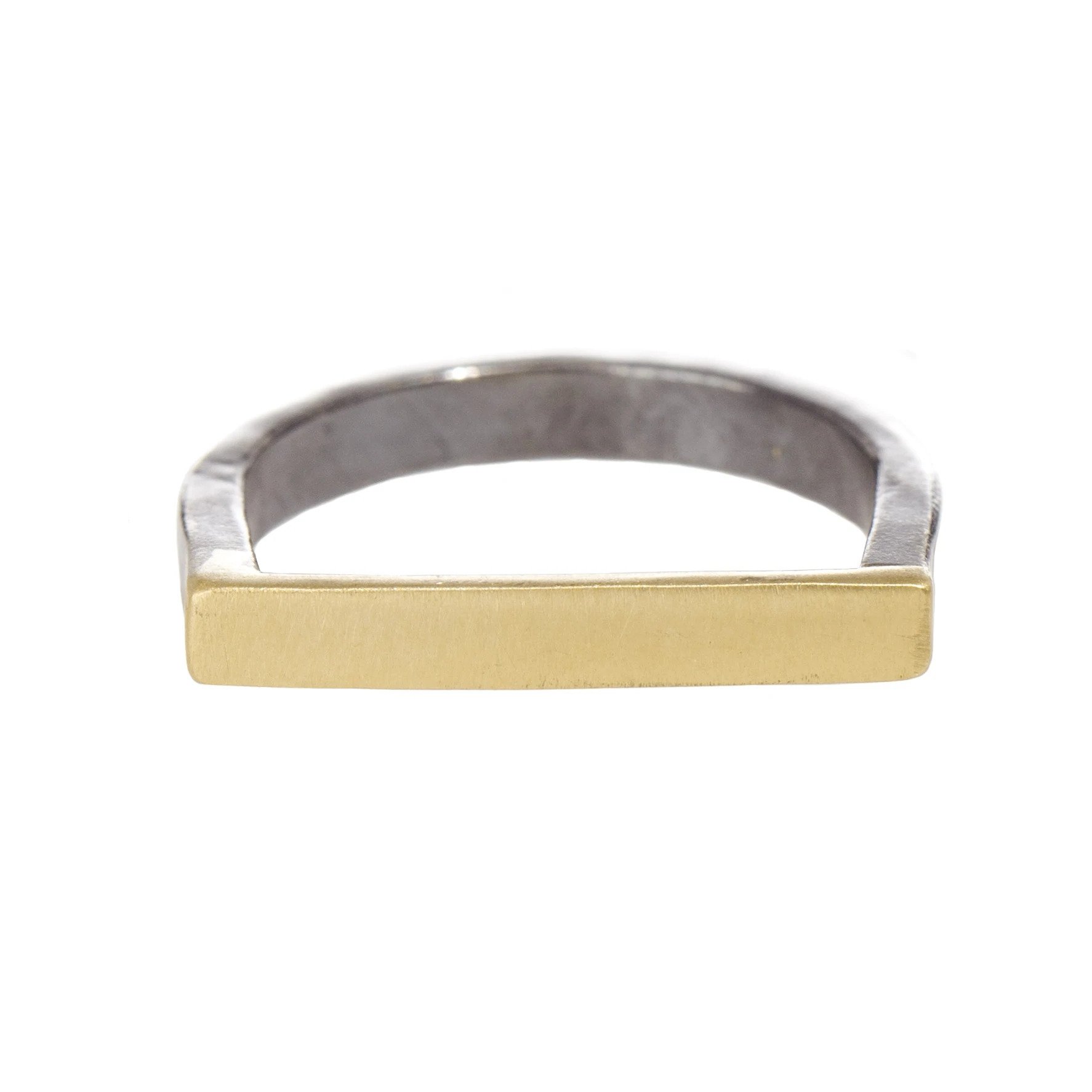 Slice Stacking Rings Solid Fused 18k Gold