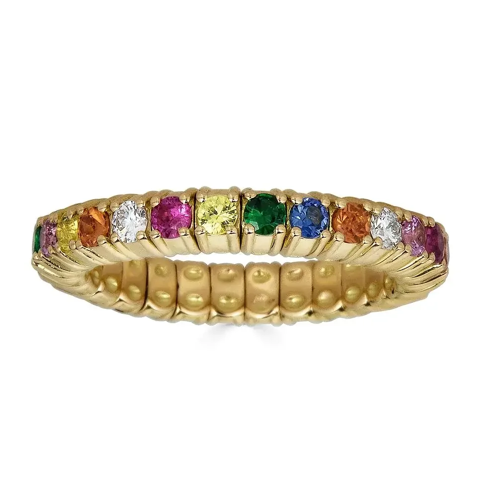 Multicolor Stretch Eternity Ring