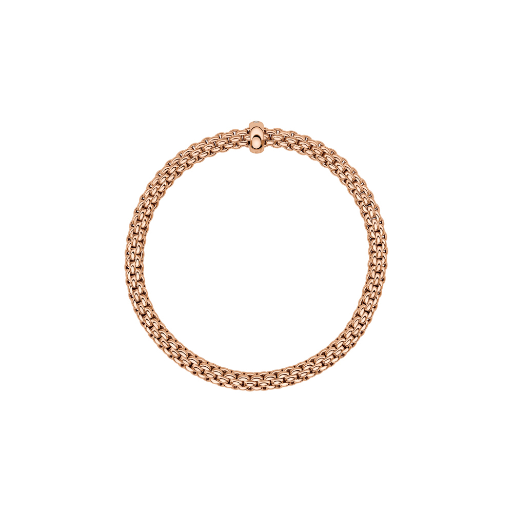 Solo Flex'It Bracelet with Single Diamond Rondel