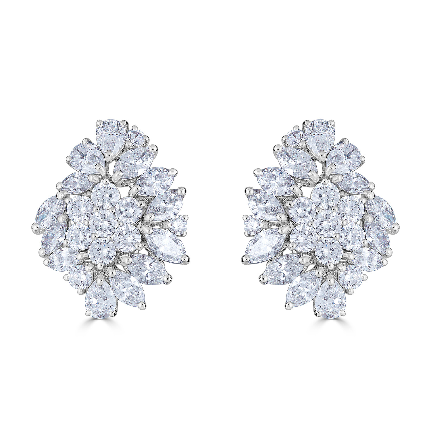 18k WG Diamond Stud Earrings