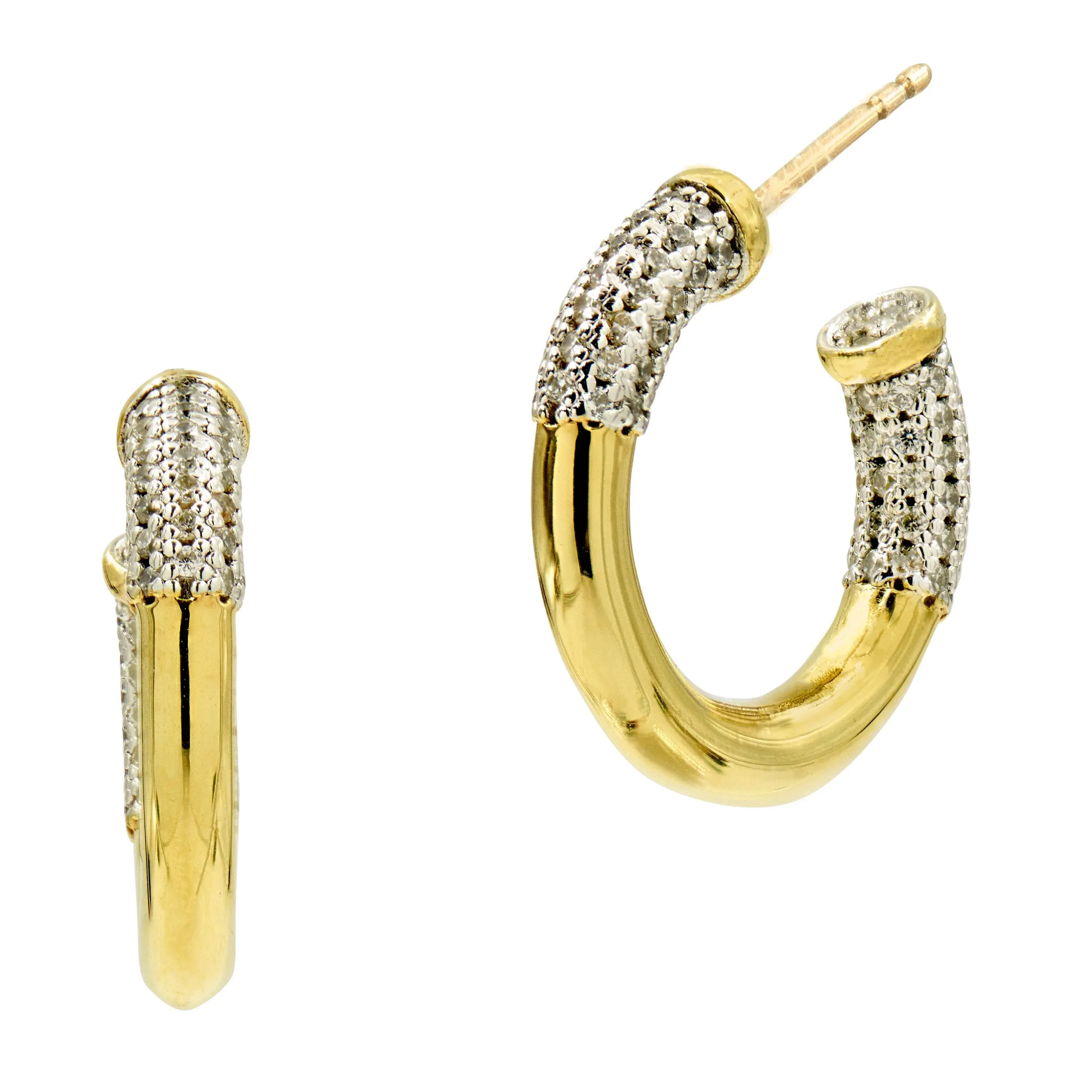 Miss Modern Sleek Hoop Earrings