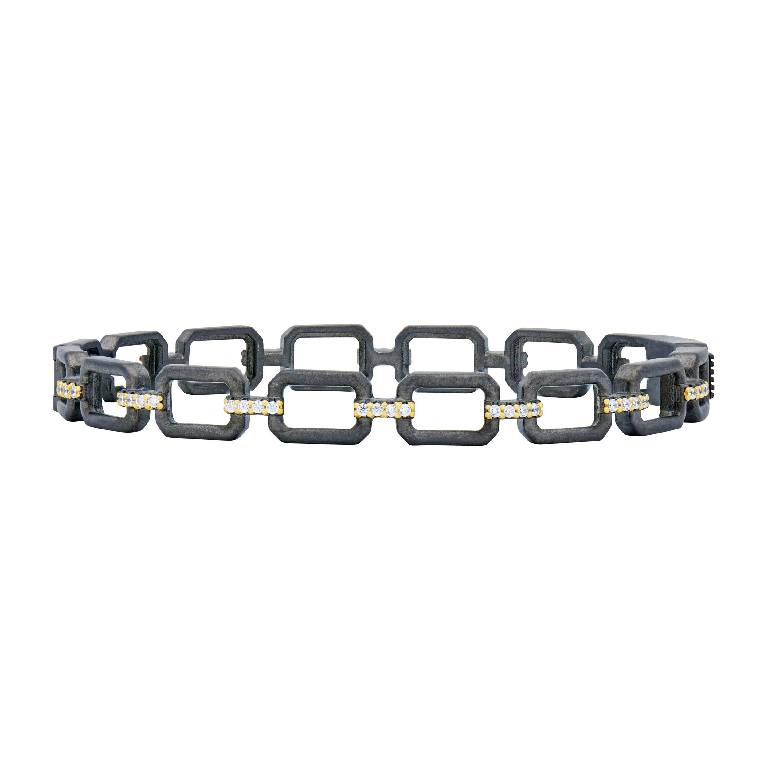 Chain Link Hinged Bangle