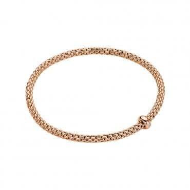 Closeup photo of Vendome Flex'It Bracelet with Single Diamond Rondel - Rose Gold