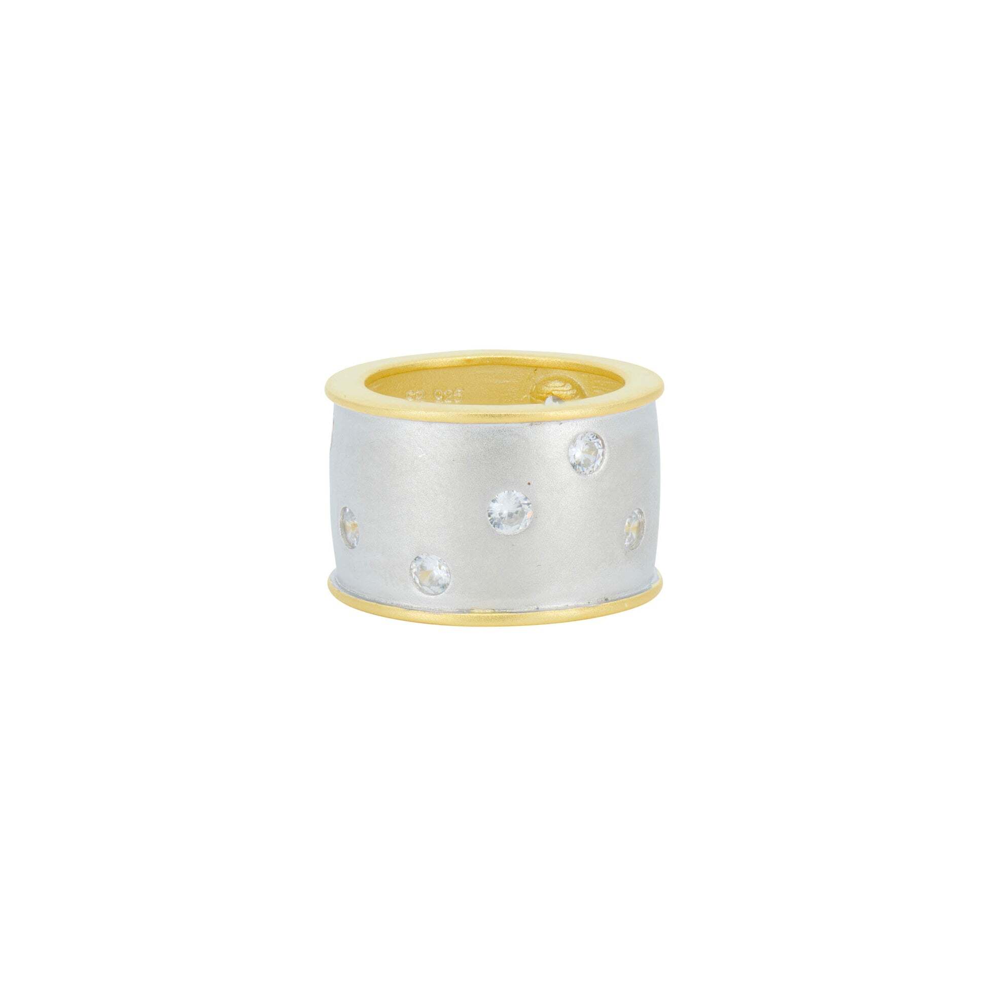 Sparkling Cigar Band Ring