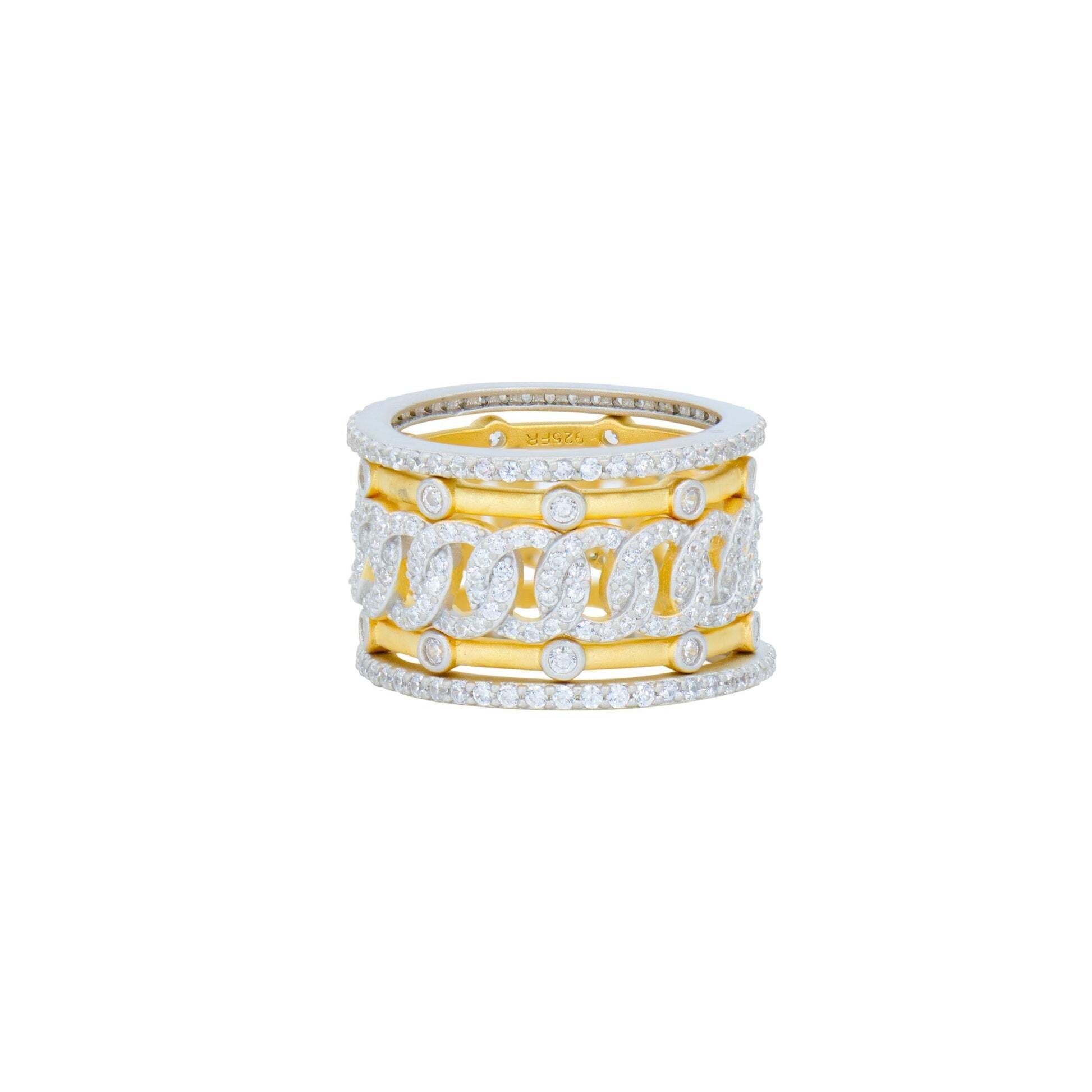 Chain Of Shine 5-stack Ring