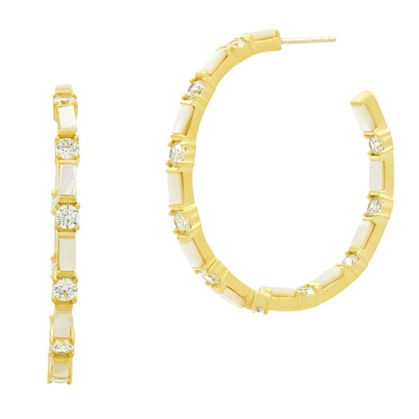 Closeup photo of Color Theory Baguette Hoop