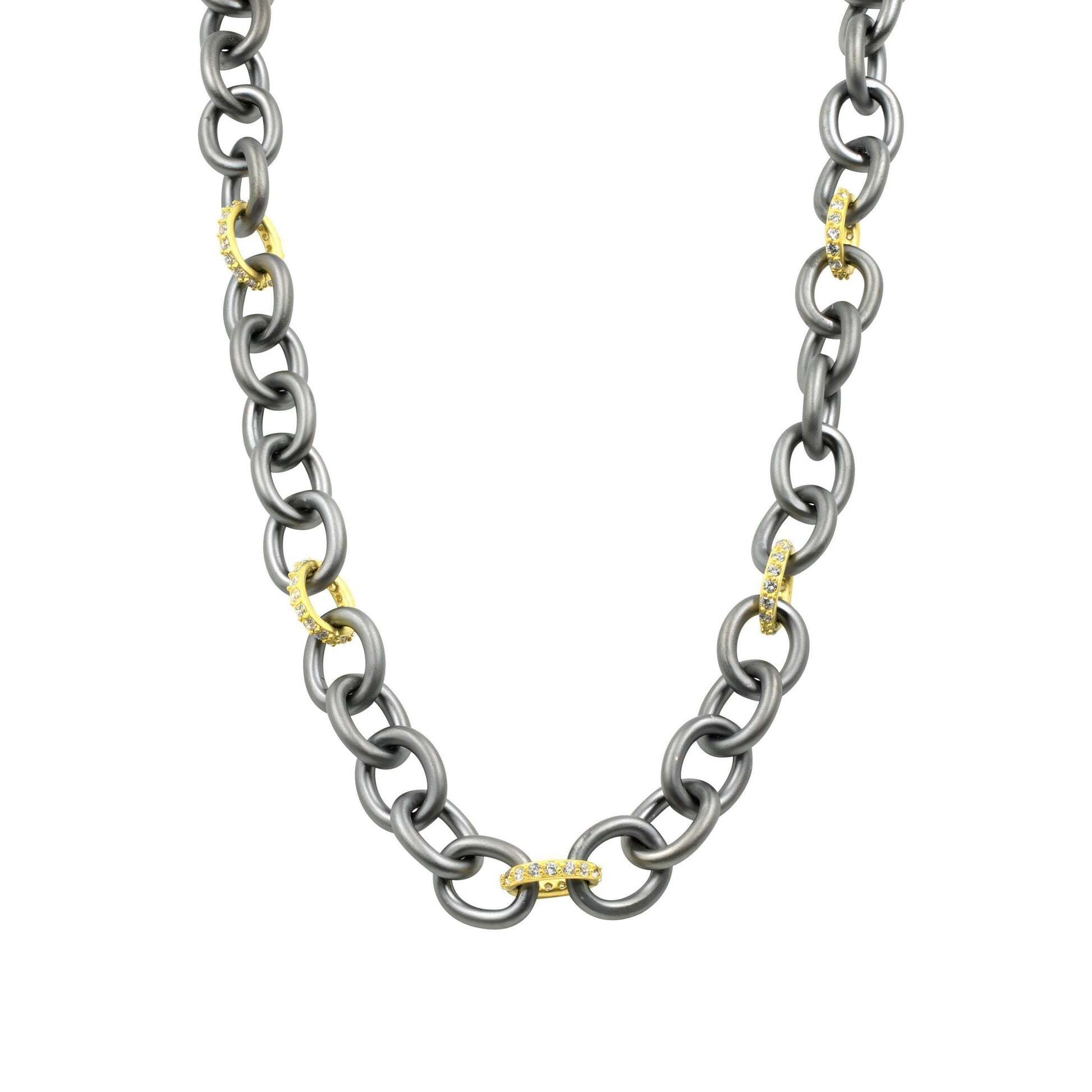 Heavy Alternating Chain Link Necklace