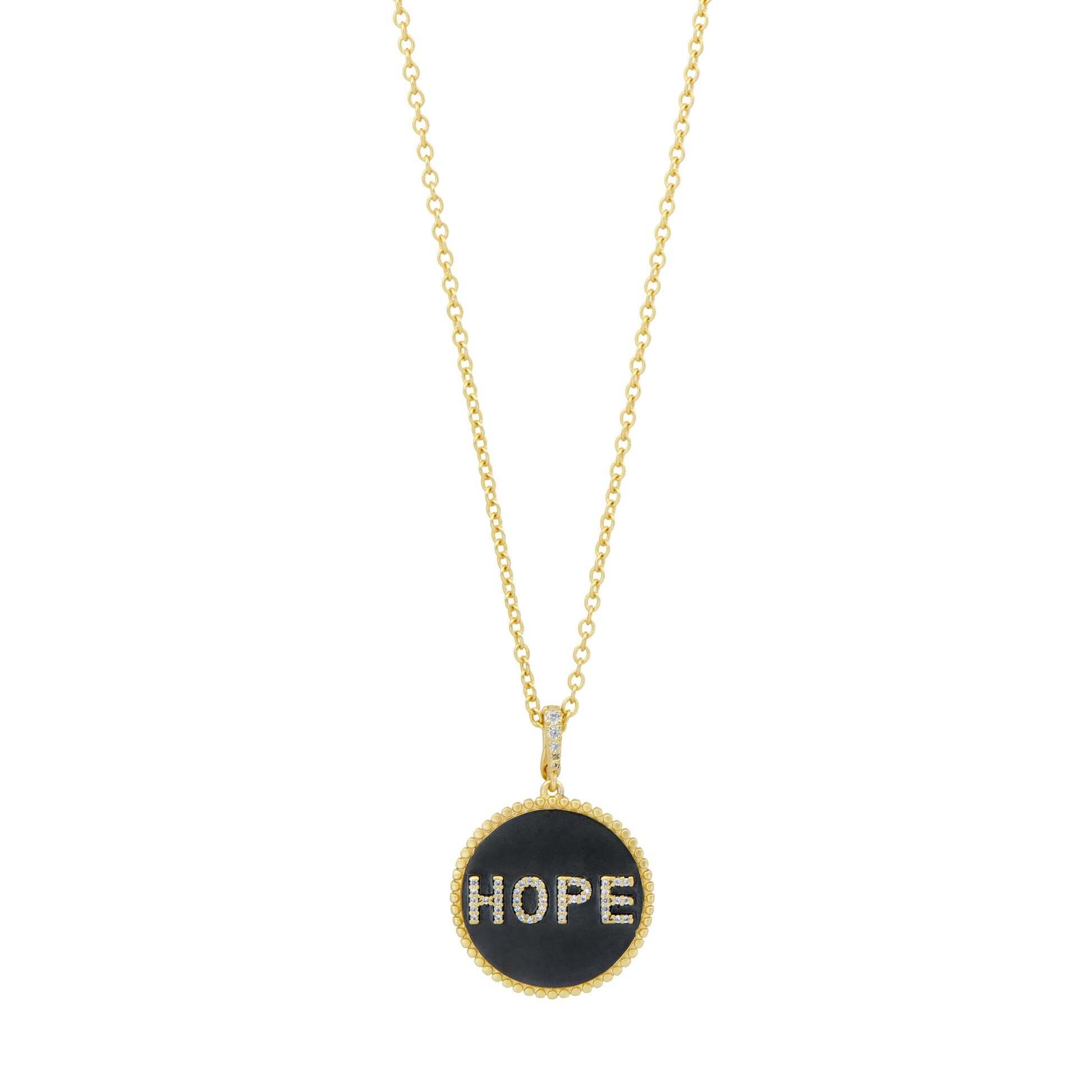 Hope Double Sided Pavé Necklace