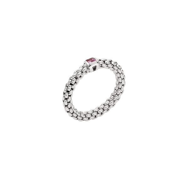 Closeup photo of Souls Flex"It Ring w Pink Sapphire