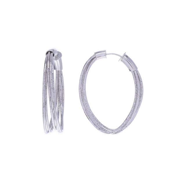 Closeup photo of Large Oval Hoop Earrings