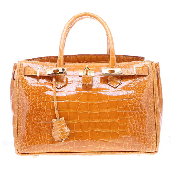 Closeup photo of Classic 30 Caramel Alligator