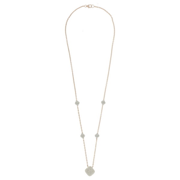 Closeup photo of Turned Square Diamanti Necklace