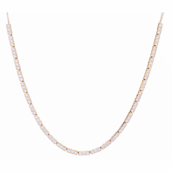 Closeup photo of Large 3 Diamond Bar Choker